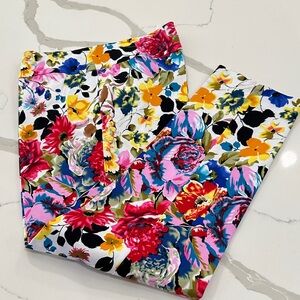 Peck & Peck Colorful Floral Leggings